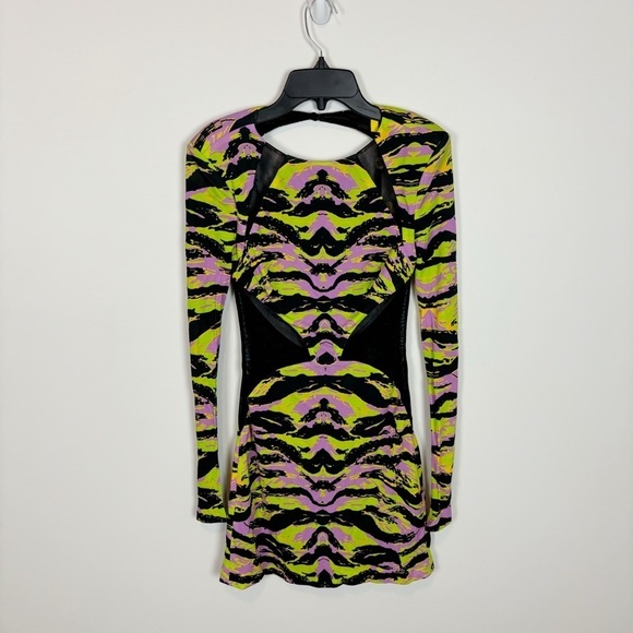 DUNDAS Vega Dress Short in Camo Tiger Size 36 - Picture 3 of 14